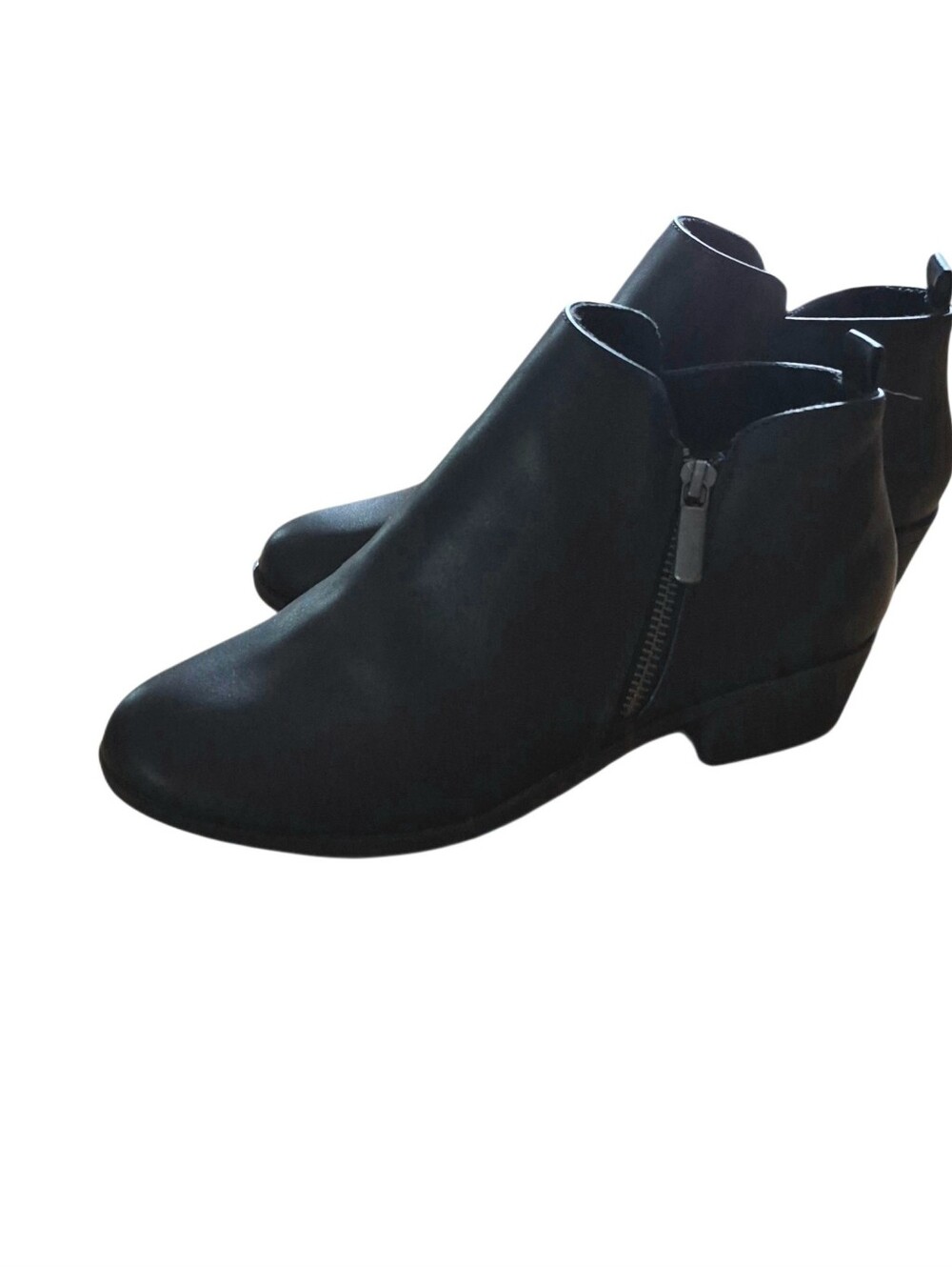 Sonoma Goods For Life Classic Black Millo Zip Closure Ankle Booties Sz 7.5 EUC